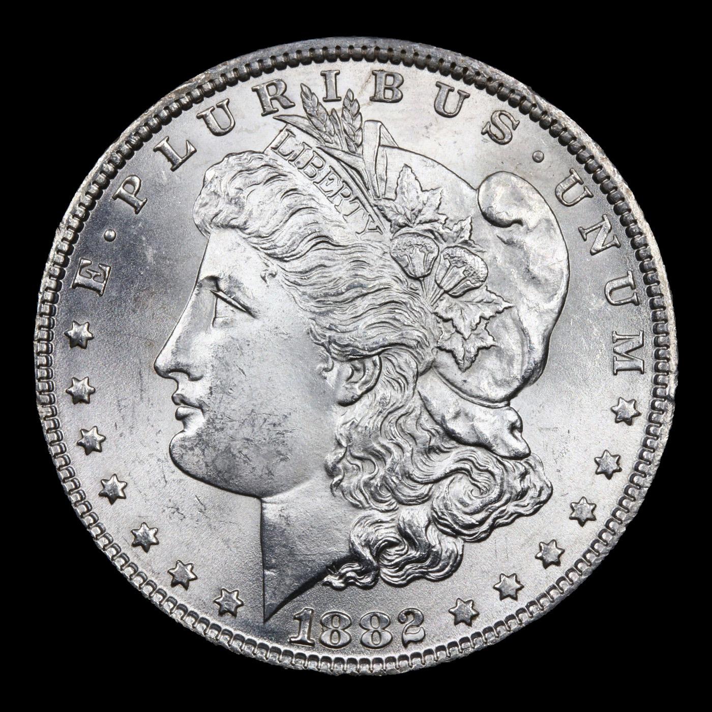 ***Auction Highlight*** 1882-p Morgan Dollar $1 Graded ms65+ By SEGS (fc)