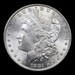 1881-p Morgan Dollar $1 Grades Choice+ Unc