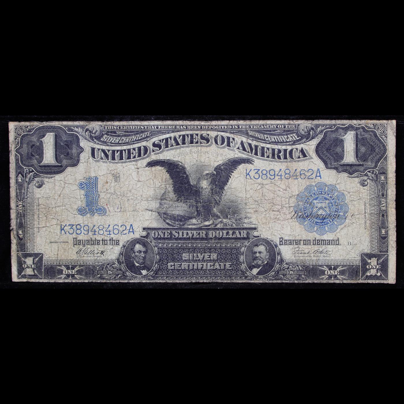 1899 "Black Eagle" $1 Silver Certificate FR-236 Speelman-White Grades f, fine