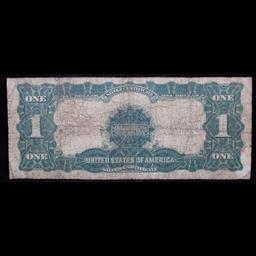1899 "Black Eagle" $1 Silver Certificate FR-236 Speelman-White Grades f, fine