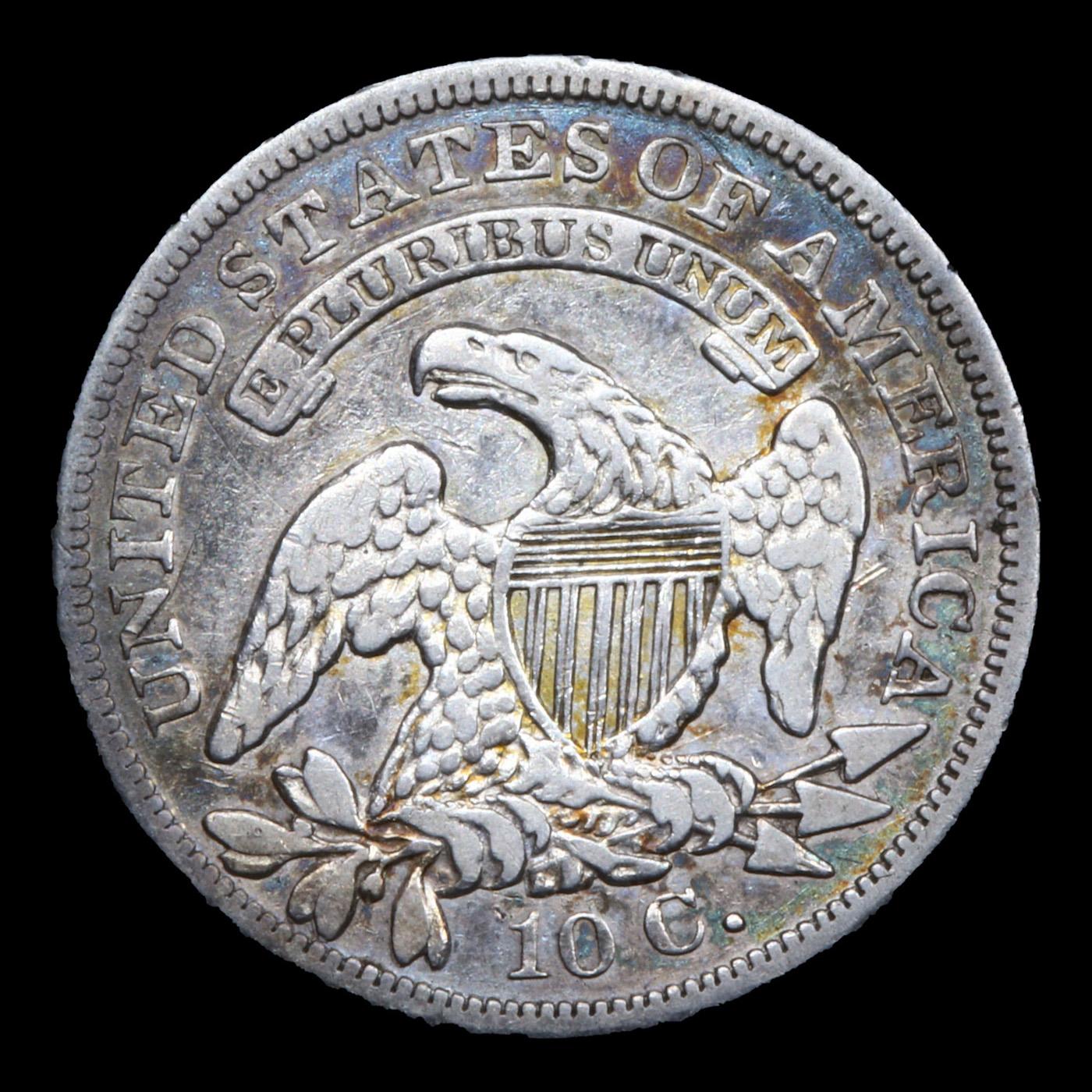***Auction Highlight*** 1837 JR-1 Capped Bust Dime 10c Graded Select AU By USCG (fc)