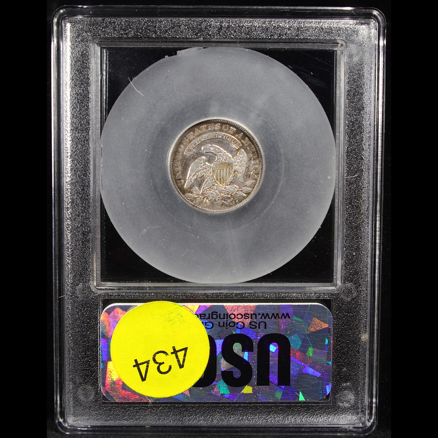 ***Auction Highlight*** 1837 JR-1 Capped Bust Dime 10c Graded Select AU By USCG (fc)