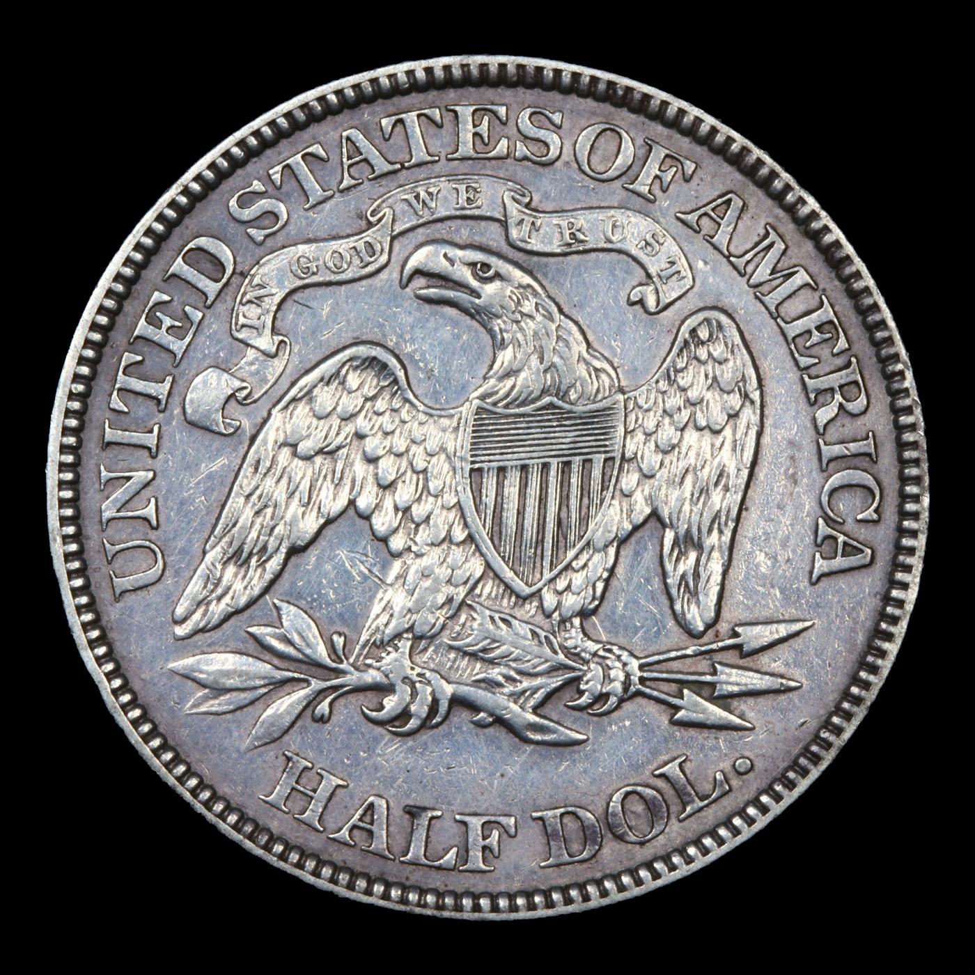 1876-p Seated Half Dollar 50c Graded Choice AU/BU Slider