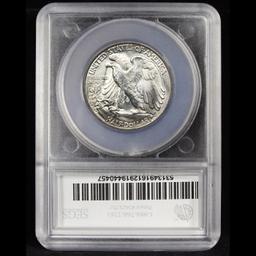 ***Auction Highlight*** 1935-d TOP POP! Walking Liberty Half Dollar 50c Graded ms67 By SEGS (fc)