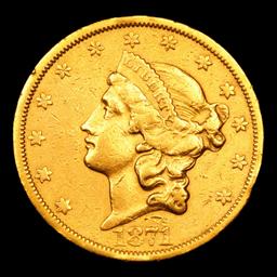 ***Auction Highlight*** 1871-cc Winter 1-A Gold Liberty Double Eagle 20 Graded au50 details By SEGS