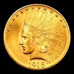 ***Auction Highlight*** 1915-p Gold Indian Eagle $10 Graded ms65 By SEGS (fc)