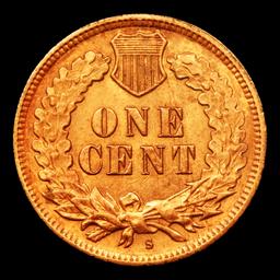 ***Auction Highlight*** 1908-s Indian Cent 1c Graded ms64+ bn By SEGS (fc)