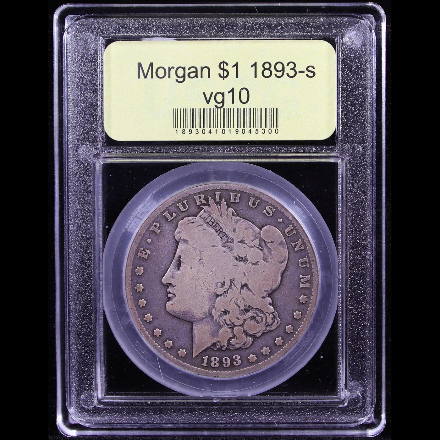 ***Auction Highlight*** 1893-s Morgan Dollar $1 Graded vg+ By USCG (fc)