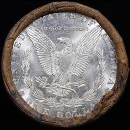 ***Auction Highlight*** Full solid date 1889-p Uncirculated Morgan silver dollar roll, 20 coins (fc)