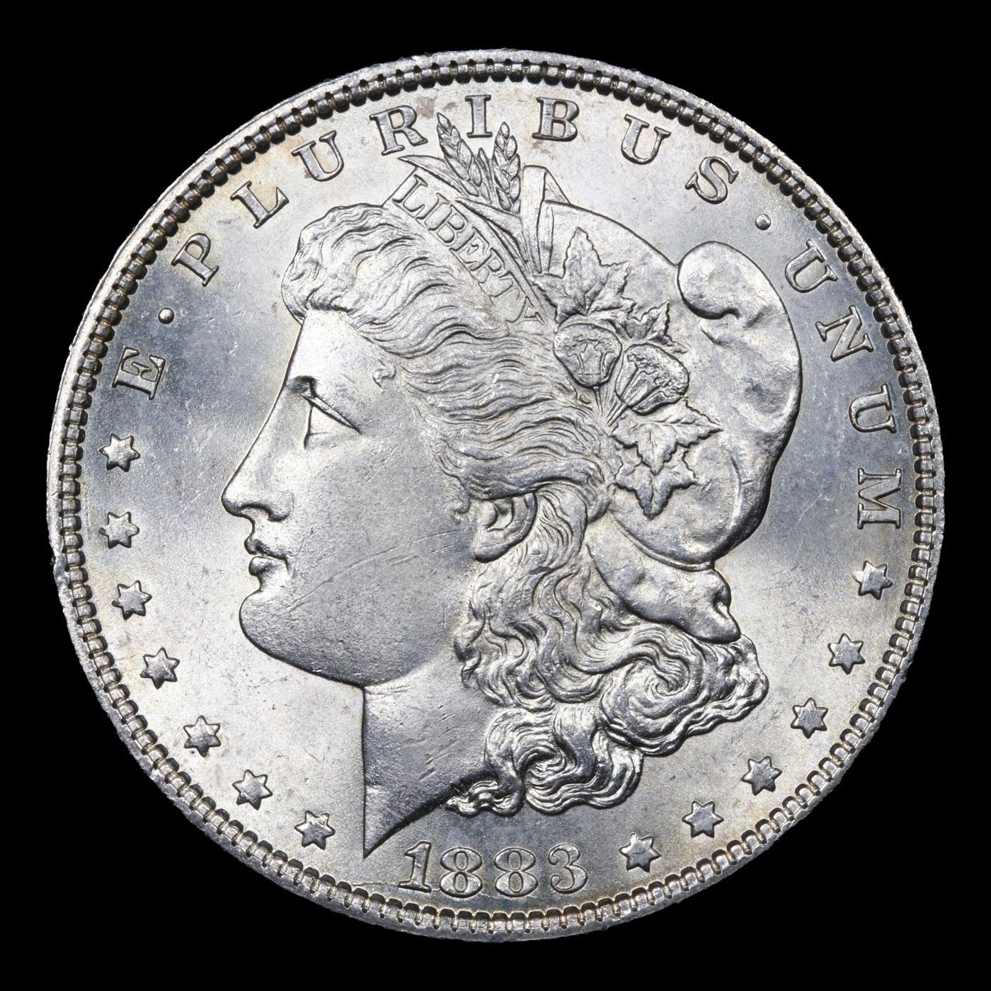 1883-p Morgan Dollar $1 Graded Choice+ Unc