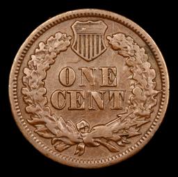 1864 Bronze Indian Cent 1c Grades vf++