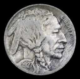 1927-s Buffalo Nickel 5c Grades vf++