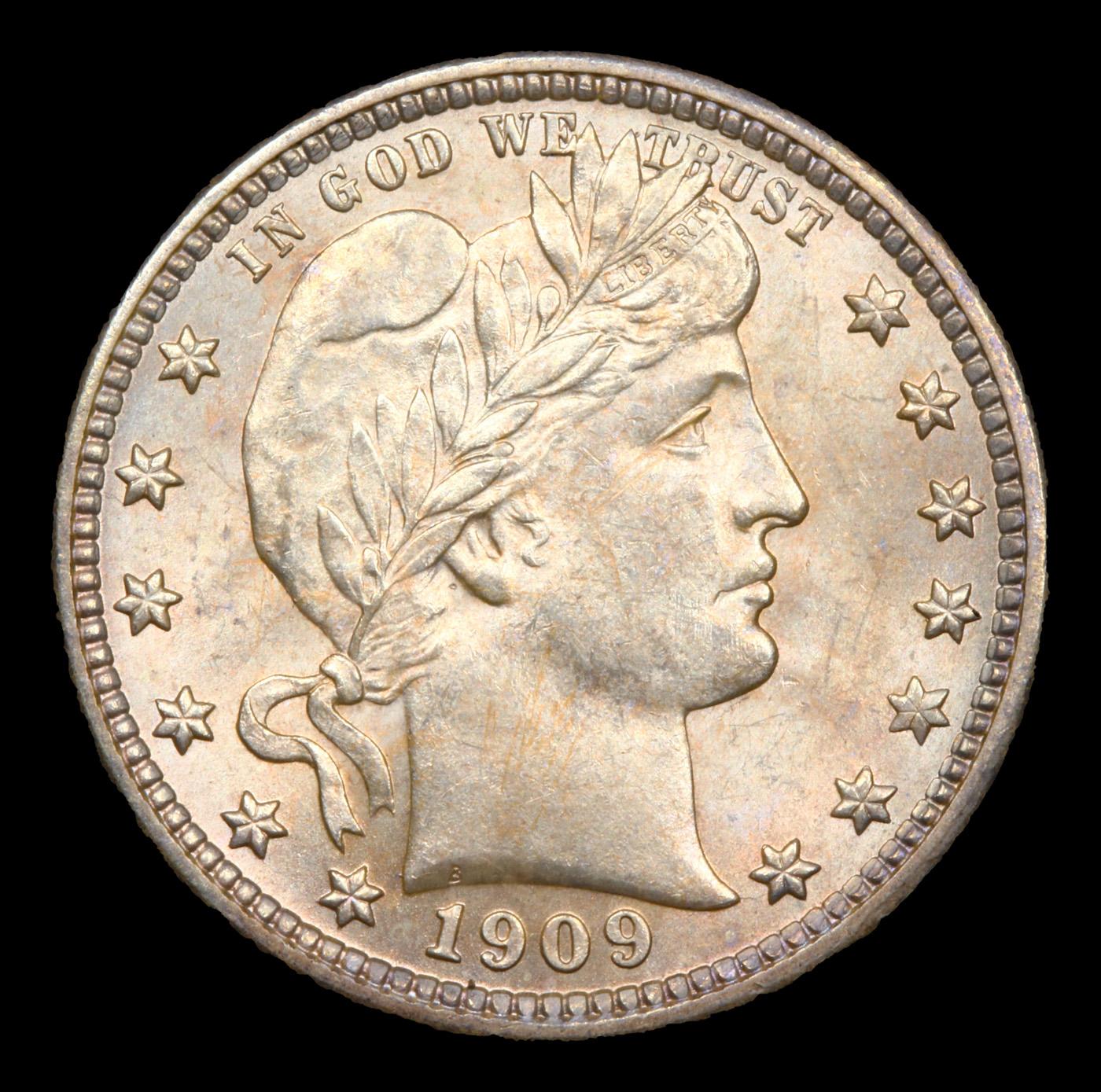 ***Auction Highlight*** 1909-d Barber Quarter 25c Graded ms65 By SEGS (fc)