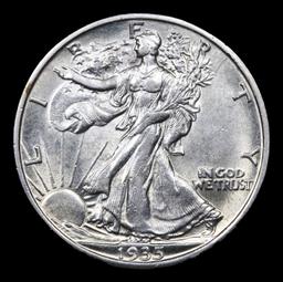 ***Auction Highlight*** 1935-s Walking Liberty Half Dollar 50c Graded ms63+ By SEGS (fc)