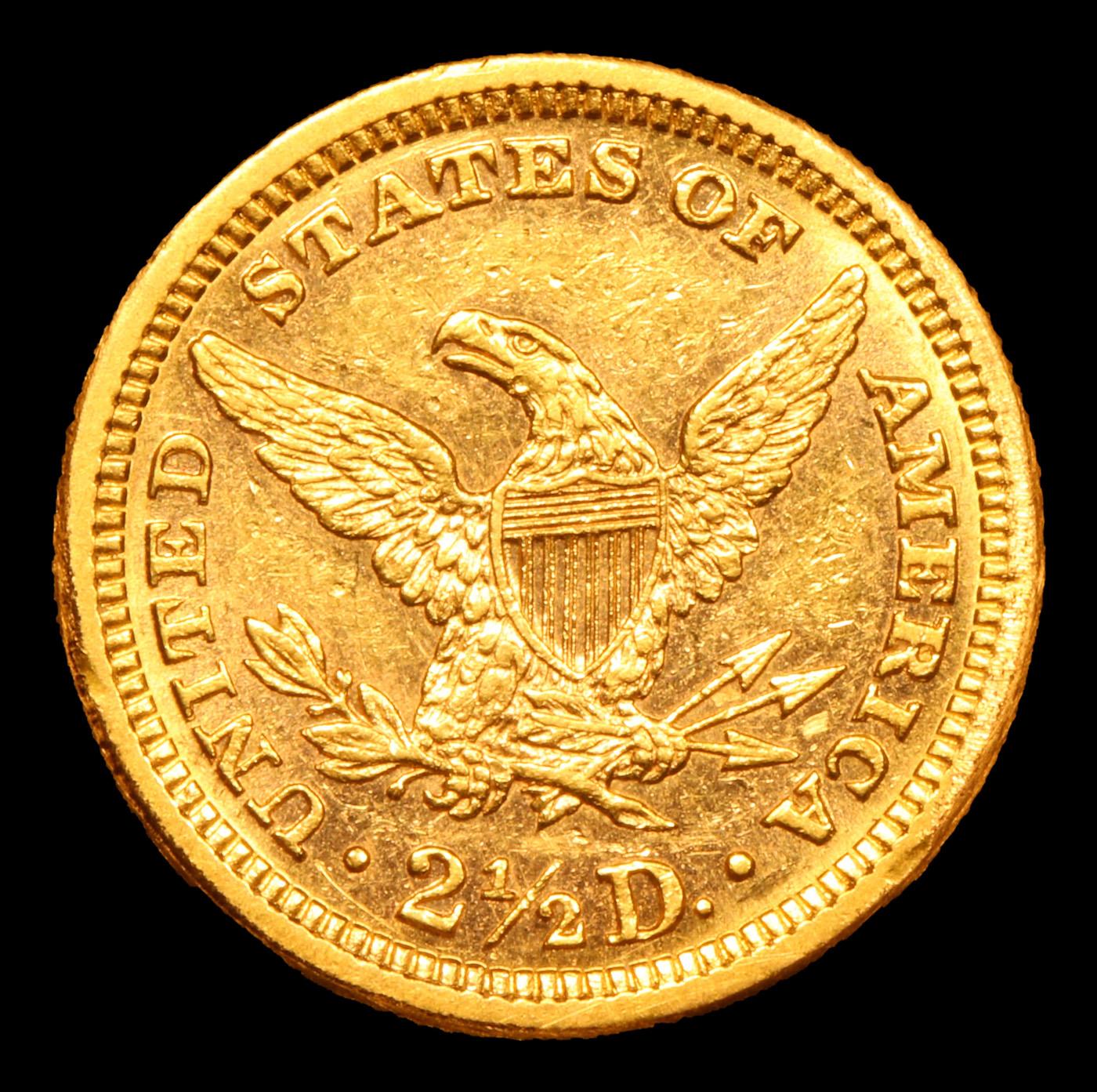 ***Auction Highlight*** 1884-p Gold Liberty Quarter Eagle $2 1/2 Graded Select Unc PL By USCG (fc)