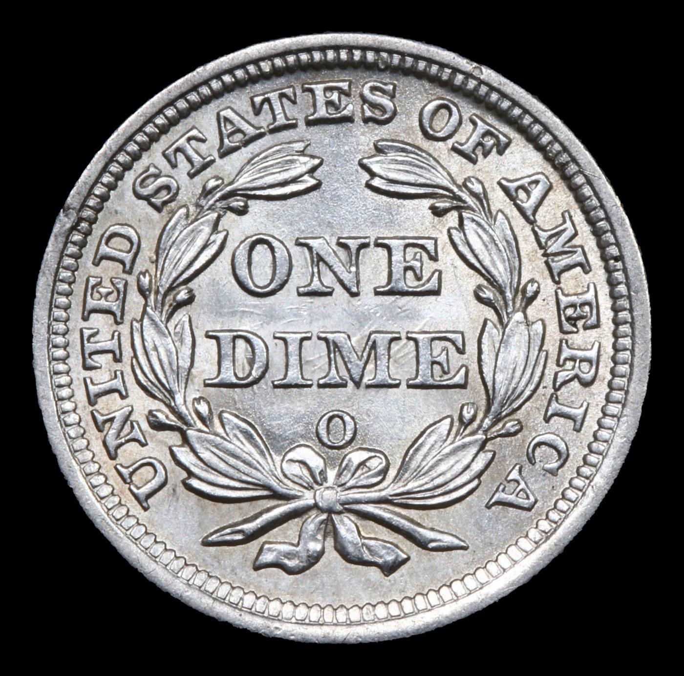 ***Auction Highlight*** 1859-o Seated Liberty Dime 10c Graded ms65+ By SEGS (fc)