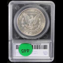 ***Auction Highlight*** 1888-o Top 100 Vam 4 I5 R5 WOW! 'Hot Lips' Morgan $1 Graded au55 By SEGS (fc