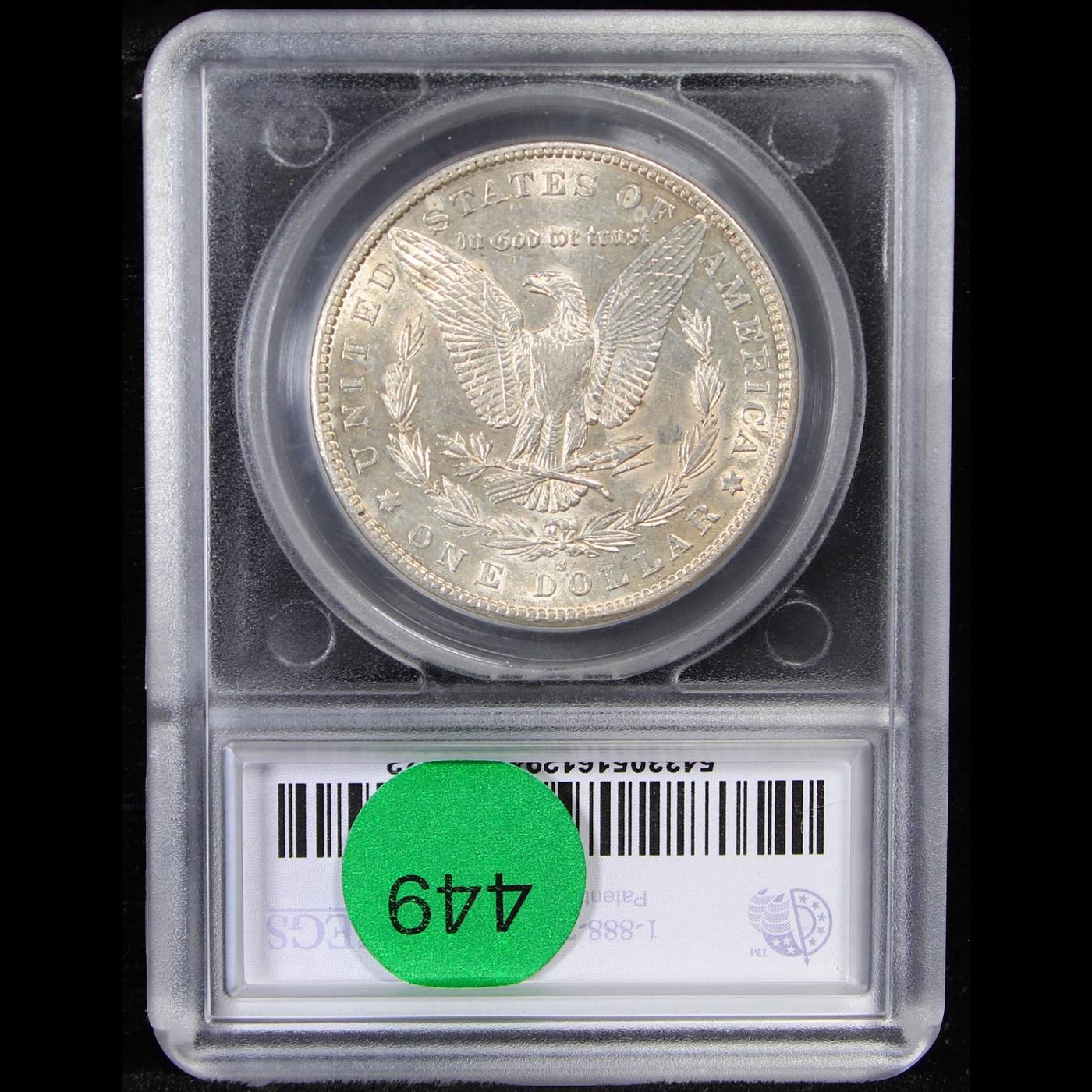 ***Auction Highlight*** 1884-s Morgan Dollar $1 Graded ms61 By SEGS (fc)