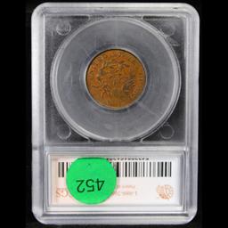 ***Auction Highlight*** 1806 C-3 Draped Bust Half Cent 1/2c Graded ms62 bn By SEGS (fc)