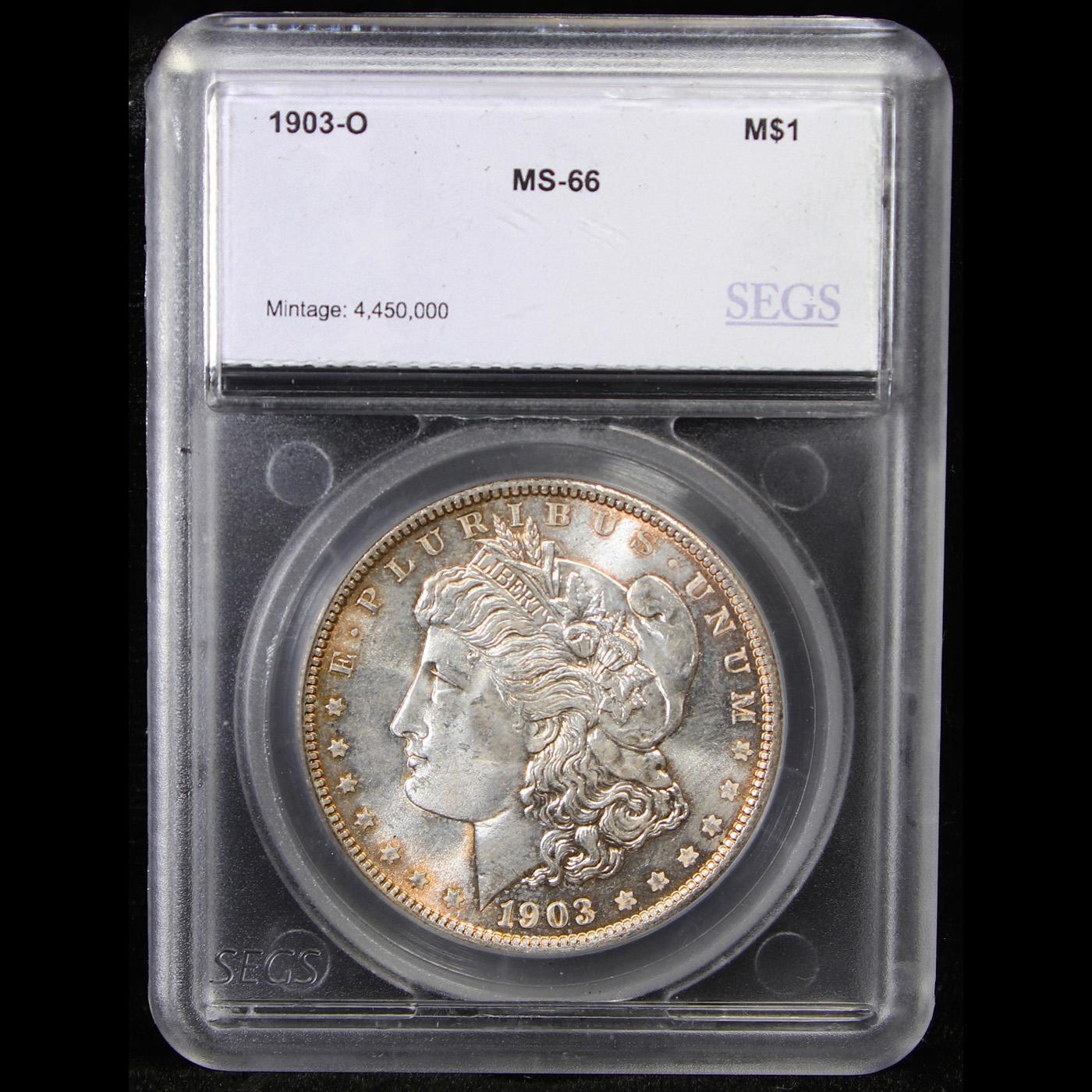 ***Auction Highlight*** 1903-o Morgan Dollar $1 Graded ms66 By SEGS (fc)