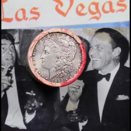 ***Auction Highlight*** Full Morgan/Peace Casino Las Vegas Sands silver $1 roll $20, 1885 & 1898 end