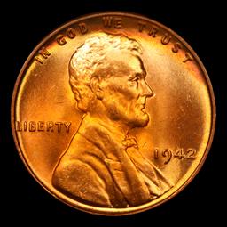 ***Auction Highlight*** 1942-p TOP POP! Lincoln Cent 1c Graded ms68 rd By SEGS (fc)