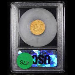 ***Auction Highlight*** 1840-p Gold Liberty Quarter Eagle $2 1/2 Graded BU+ By USCG (fc)