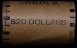 ***Auction Highlight***  AU/BU Slider Brinks Shotgun Morgan $1 Roll 1896 & P Ends Virtually UNC (fc)