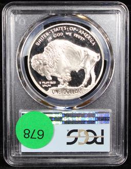 Proof PCGS 2001-p Buffalo Modern Commem Dollar $1 Graded pr69 dcam By PCGS