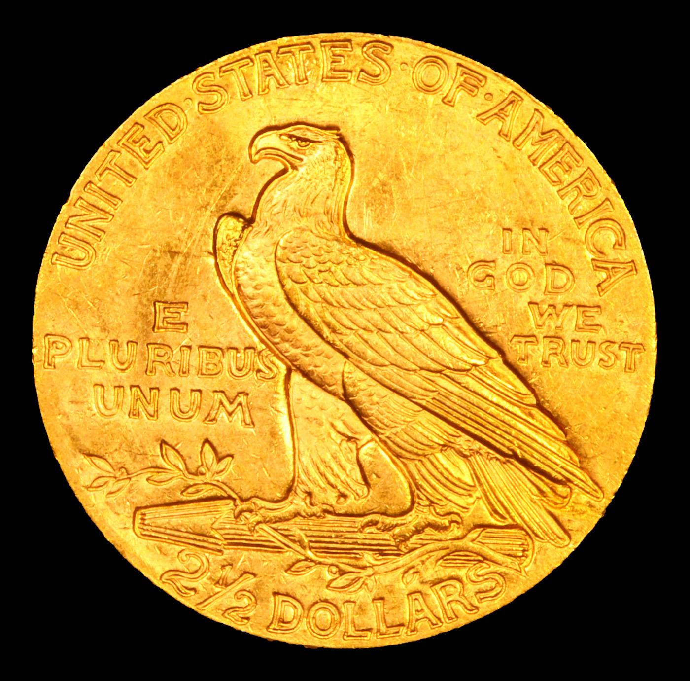 ***Auction Highlight*** 1929-p Gold Indian Quarter Eagle $2 1/2 Graded ms63+ By SEGS (fc)