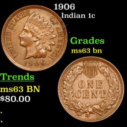 1906 Indian Cent 1c Grades Select Unc BN