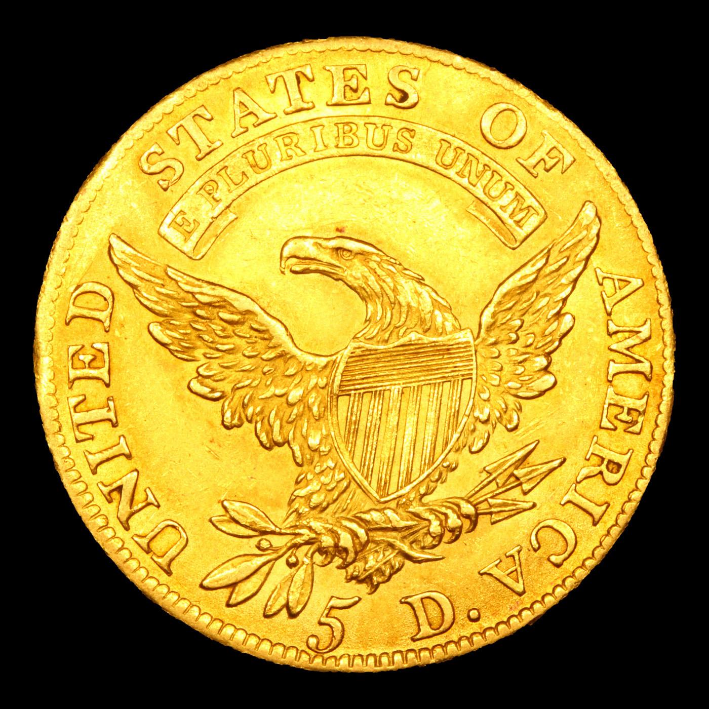 ***Auction Highlight*** 1810 Small Date Tall 5 Capped Bust Gold $5 Graded ms64 By SEGS (fc)