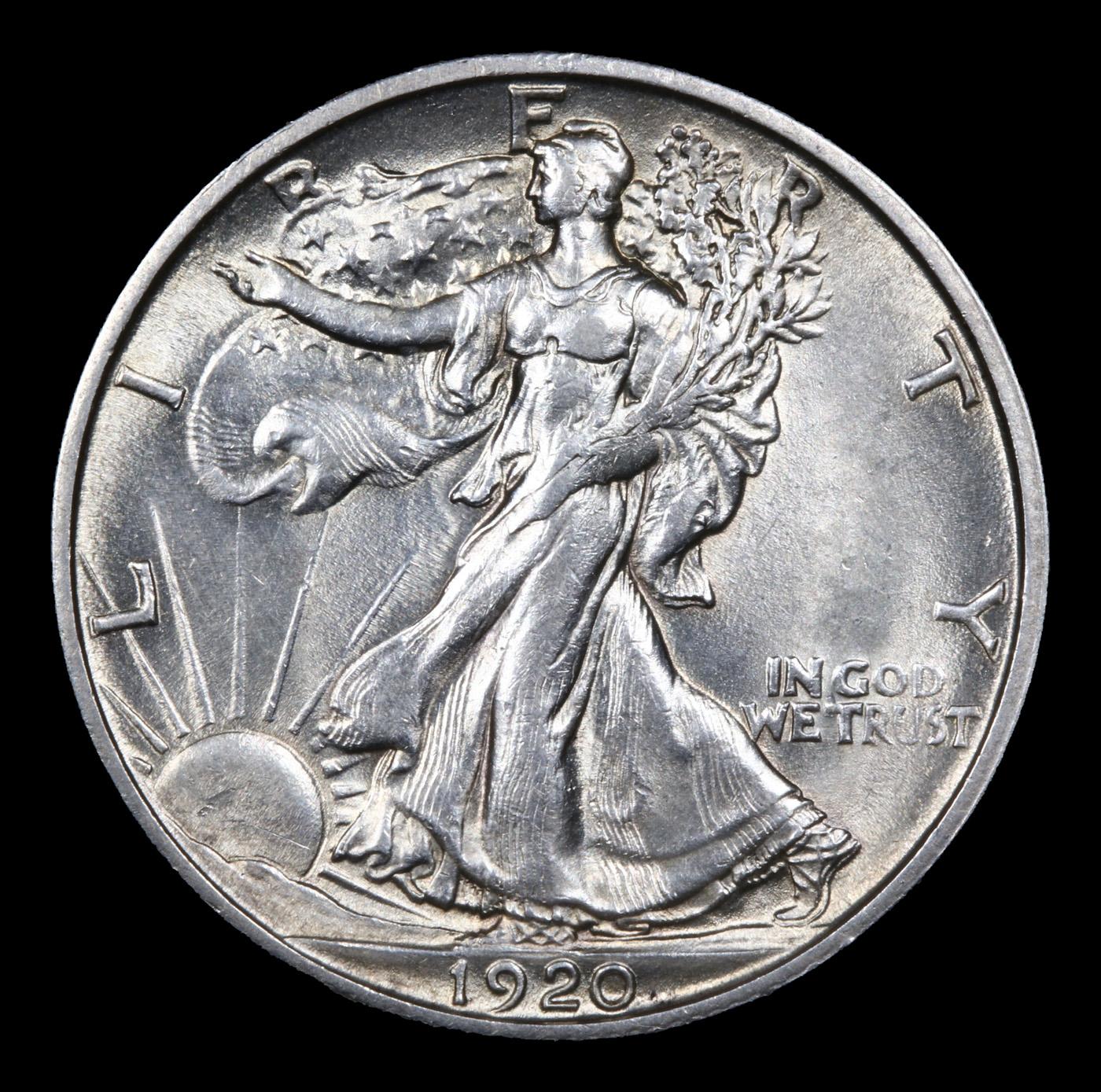 ***Auction Highlight*** 1920-s Walking Liberty Half Dollar 50c Graded ms64 By SEGS (fc)