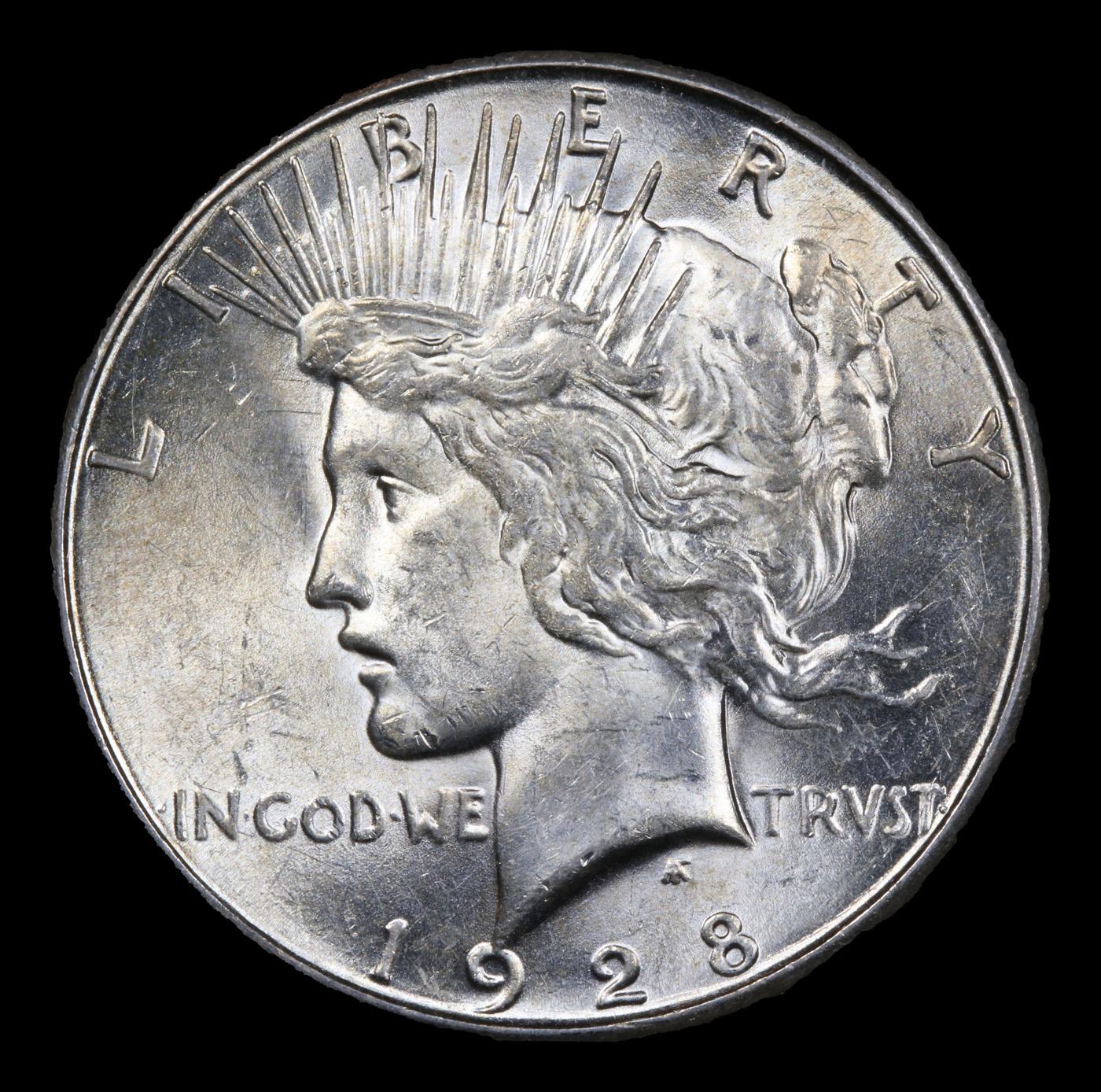 ***Auction Highlight*** 1928-s vam 5 I3 R5 Peace Dollar $1 Graded ms63+ By SEGS (fc)