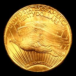 ***Auction Highlight*** 1927-p Near Top POP Gold St. Gaudens Double Eagle $20 Graded ms67+ By SEGS (