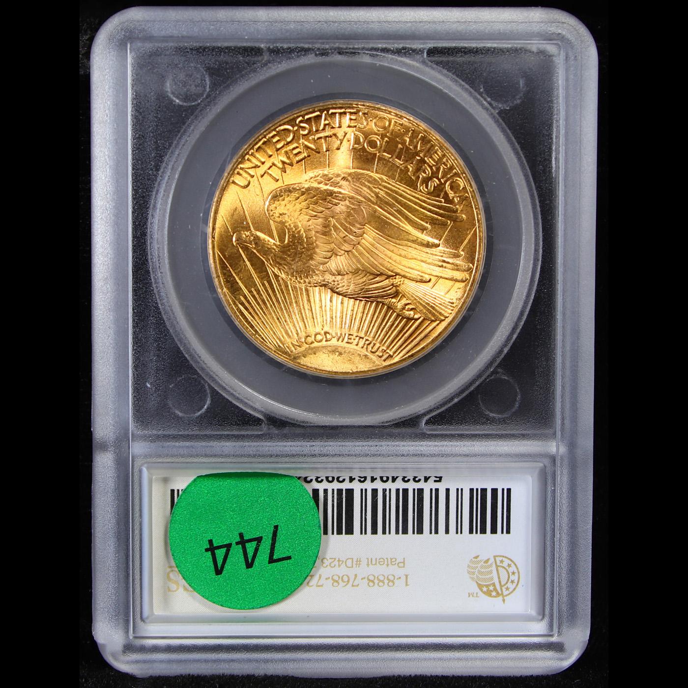 ***Auction Highlight*** 1927-p Near Top POP Gold St. Gaudens Double Eagle $20 Graded ms67+ By SEGS (