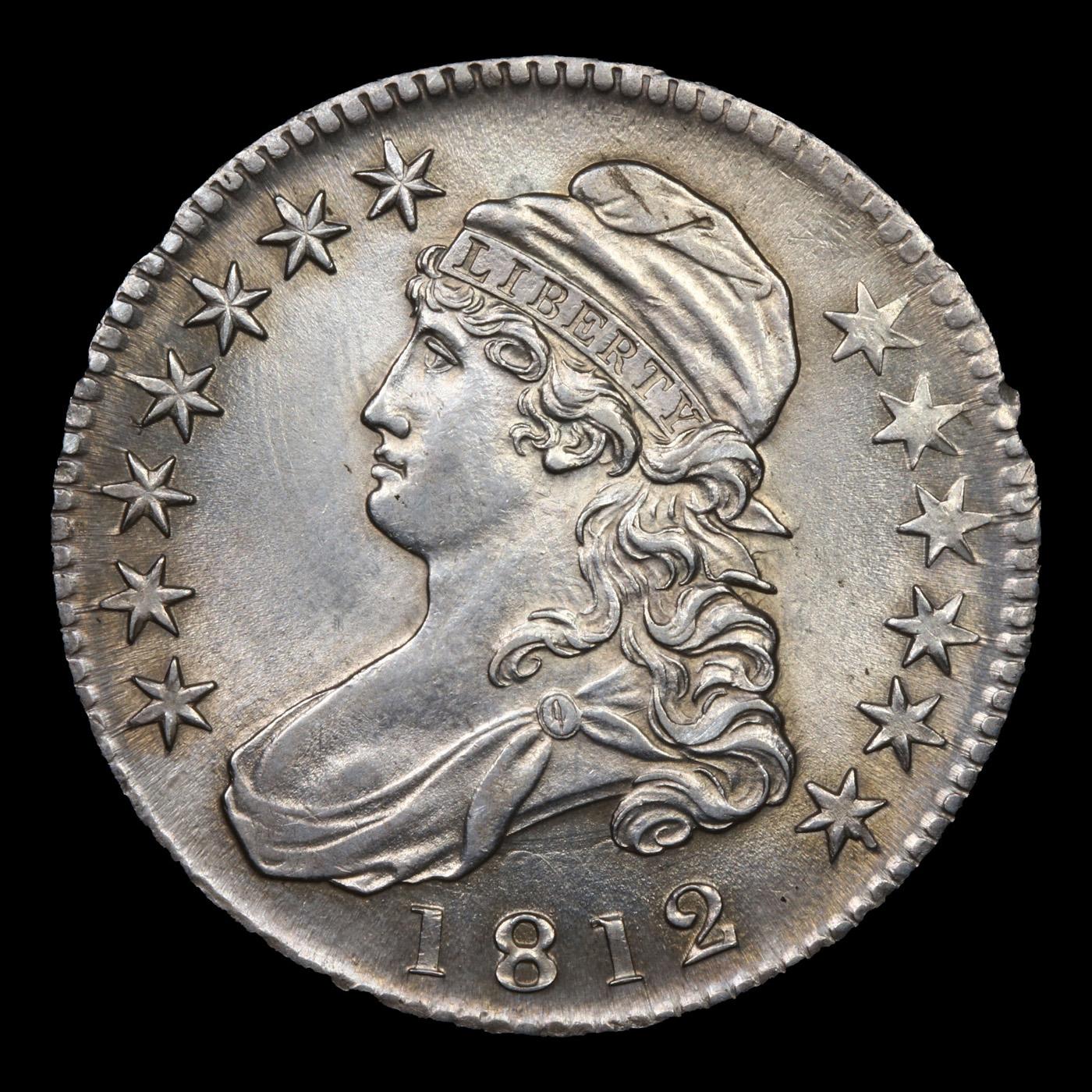 ***Auction Highlight*** 1812 O-103 Capped Bust Half Dollar 50c Graded ms65+ By SEGS (fc)