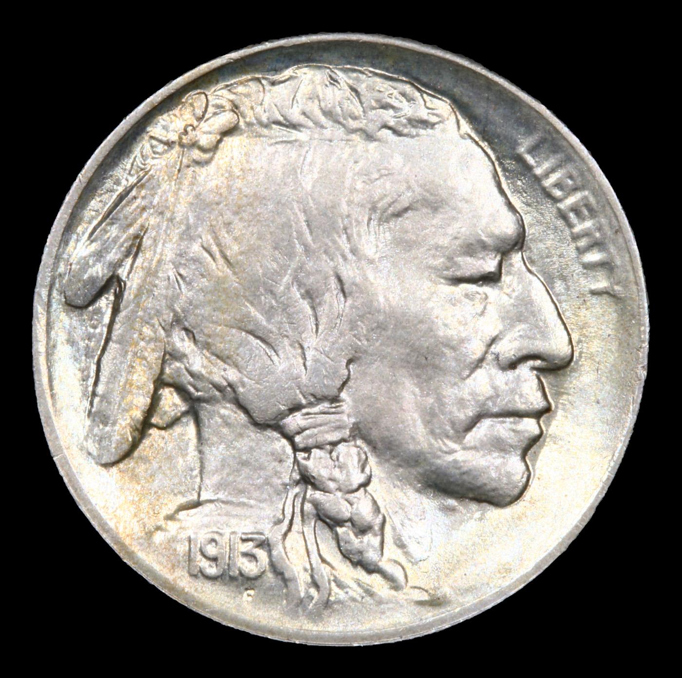 ***Auction Highlight*** 1913-s Ty II Buffalo Nickel 5c Graded ms66+ By SEGS (fc)