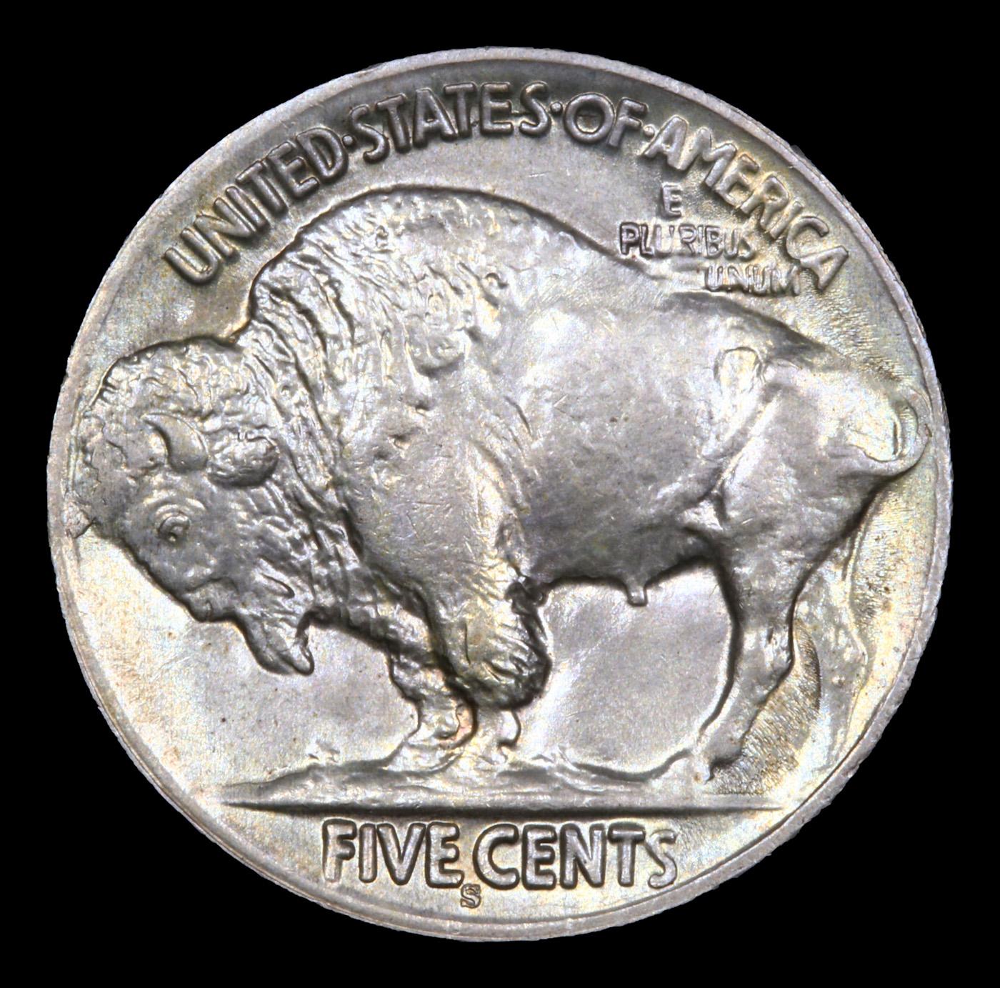 ***Auction Highlight*** 1913-s Ty II Buffalo Nickel 5c Graded ms66+ By SEGS (fc)