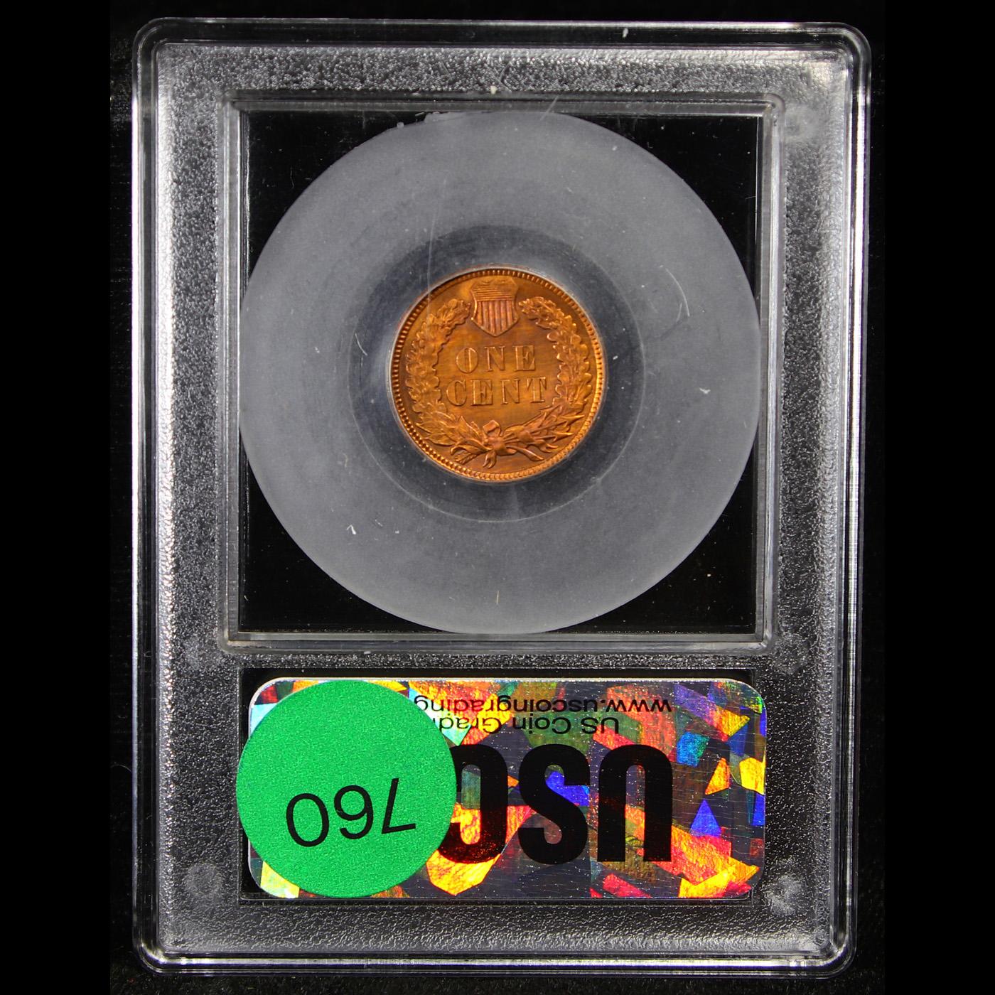 ***Auction Highlight*** 1900 Indian Cent 1c Graded GEM++ RB By USCG (fc)