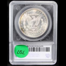 ***Auction Highlight*** 1880-cc Morgan Dollar $1 Graded ms65+ By SEGS (fc)