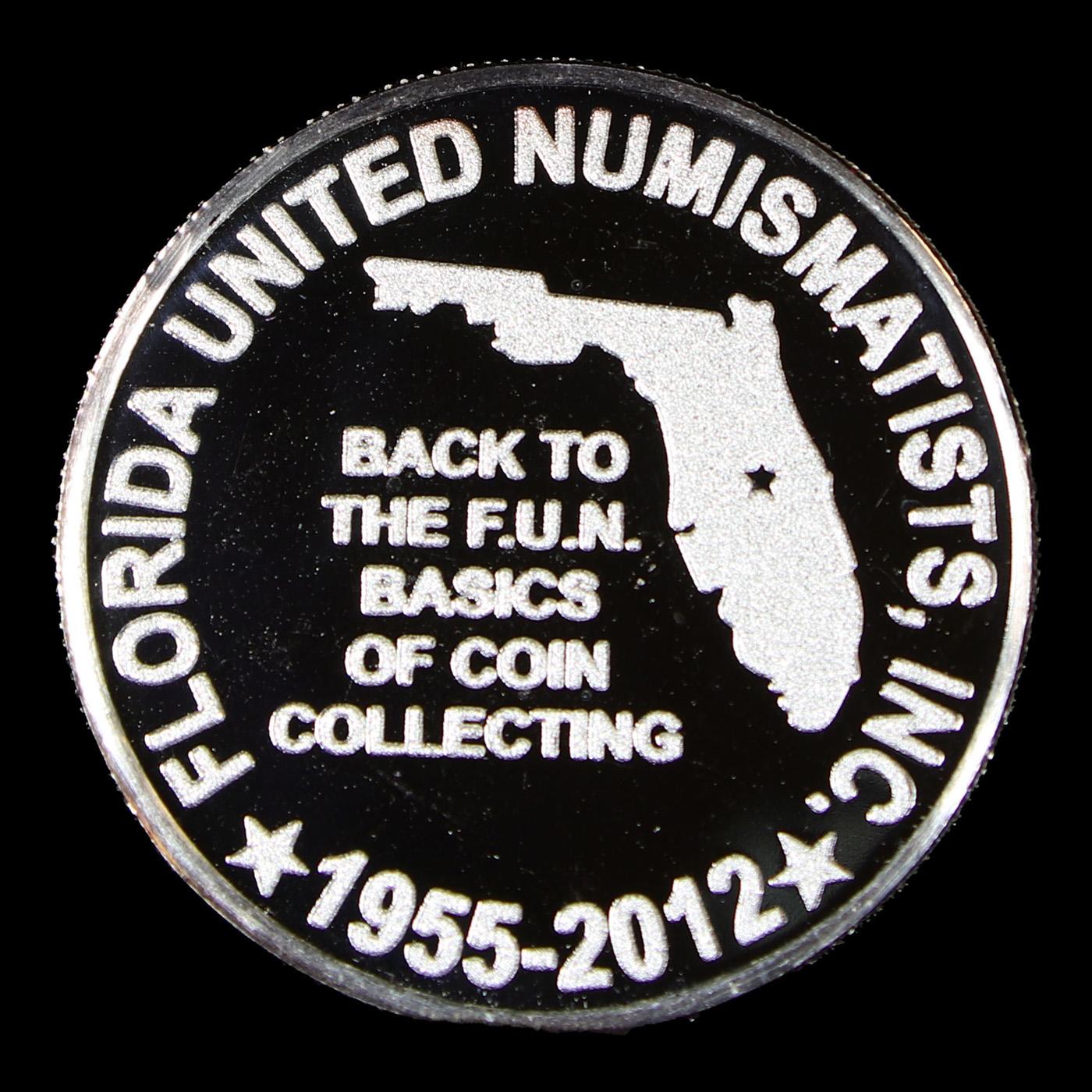 2012 57th Annual Florida United Numismatists Commem 1 Troy Oz of Silver Grades