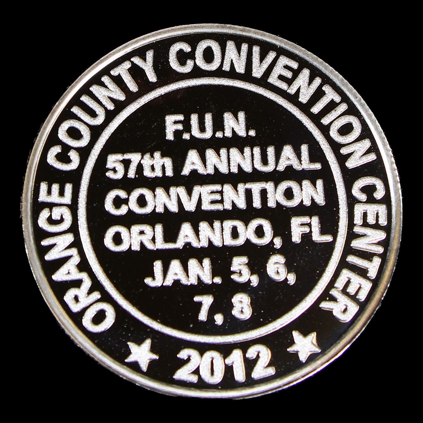 2012 57th Annual Florida United Numismatists Commem 1 Troy Oz of Silver Grades