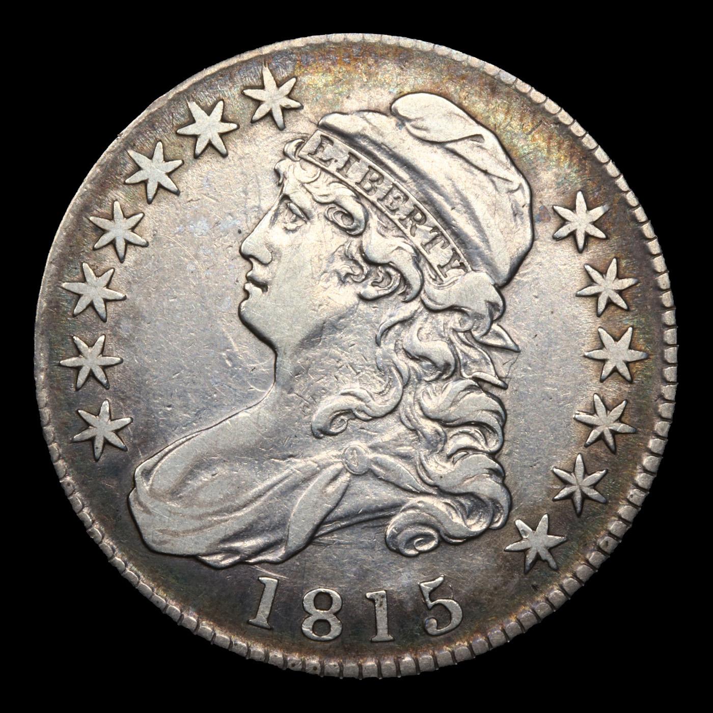 ***Auction Highlight*** 1815/2 O-101a R-3 Capped Bust Half Dollar 50c Graded xf+ By USCG (fc)