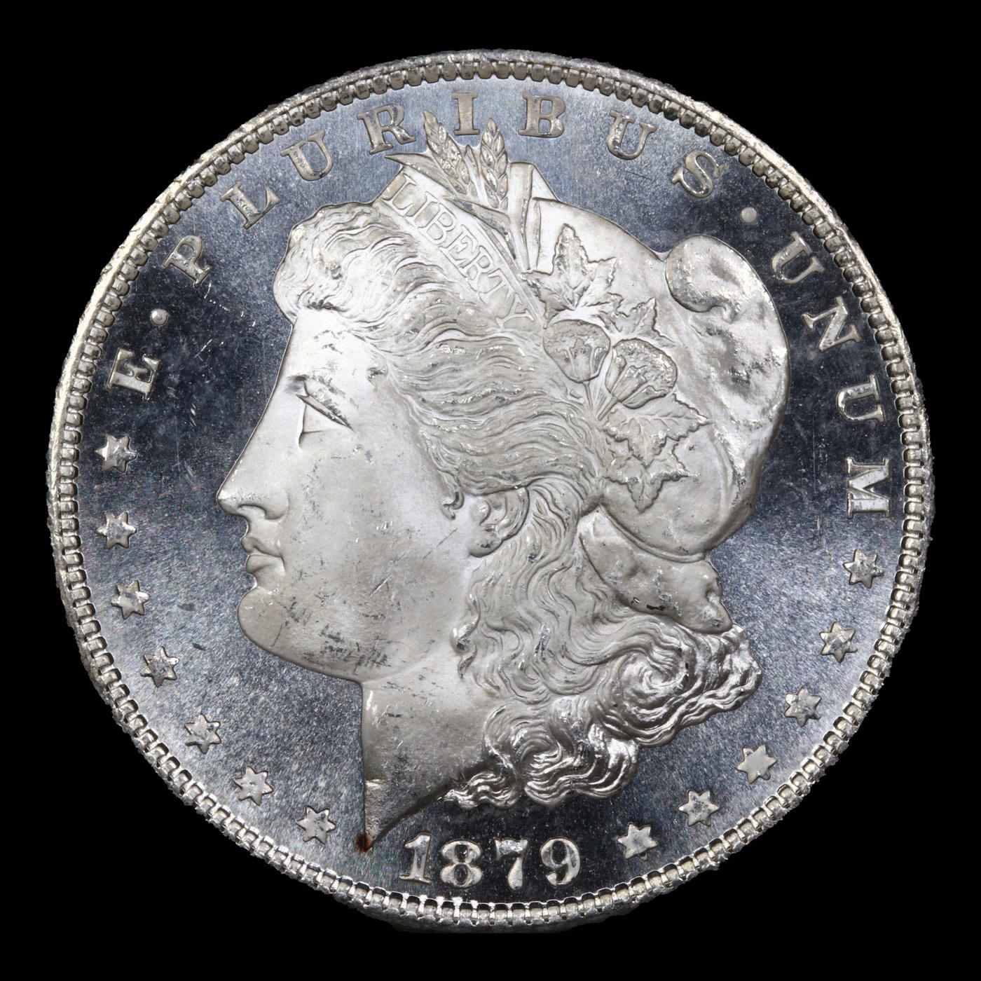 ***Auction Highlight*** 1879-s Morgan Dollar $1 Graded ms66+ DMPL By SEGS (fc)