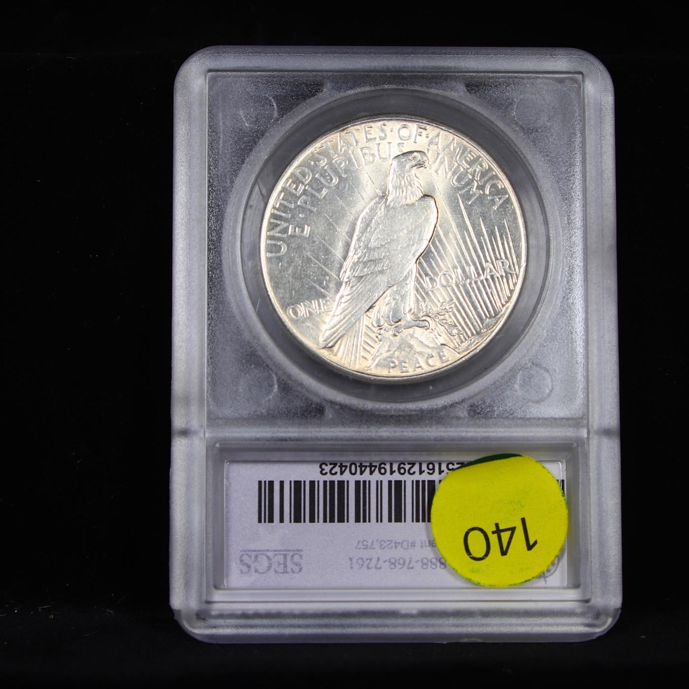 ***Auction Highlight*** 1928-p Peace Dollar $1 Graded ms65 By SEGS (fc)