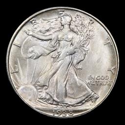 ***Auction Highlight*** 1938-d Walking Liberty Half Dollar 50c Graded ms65 By SEGS (fc)