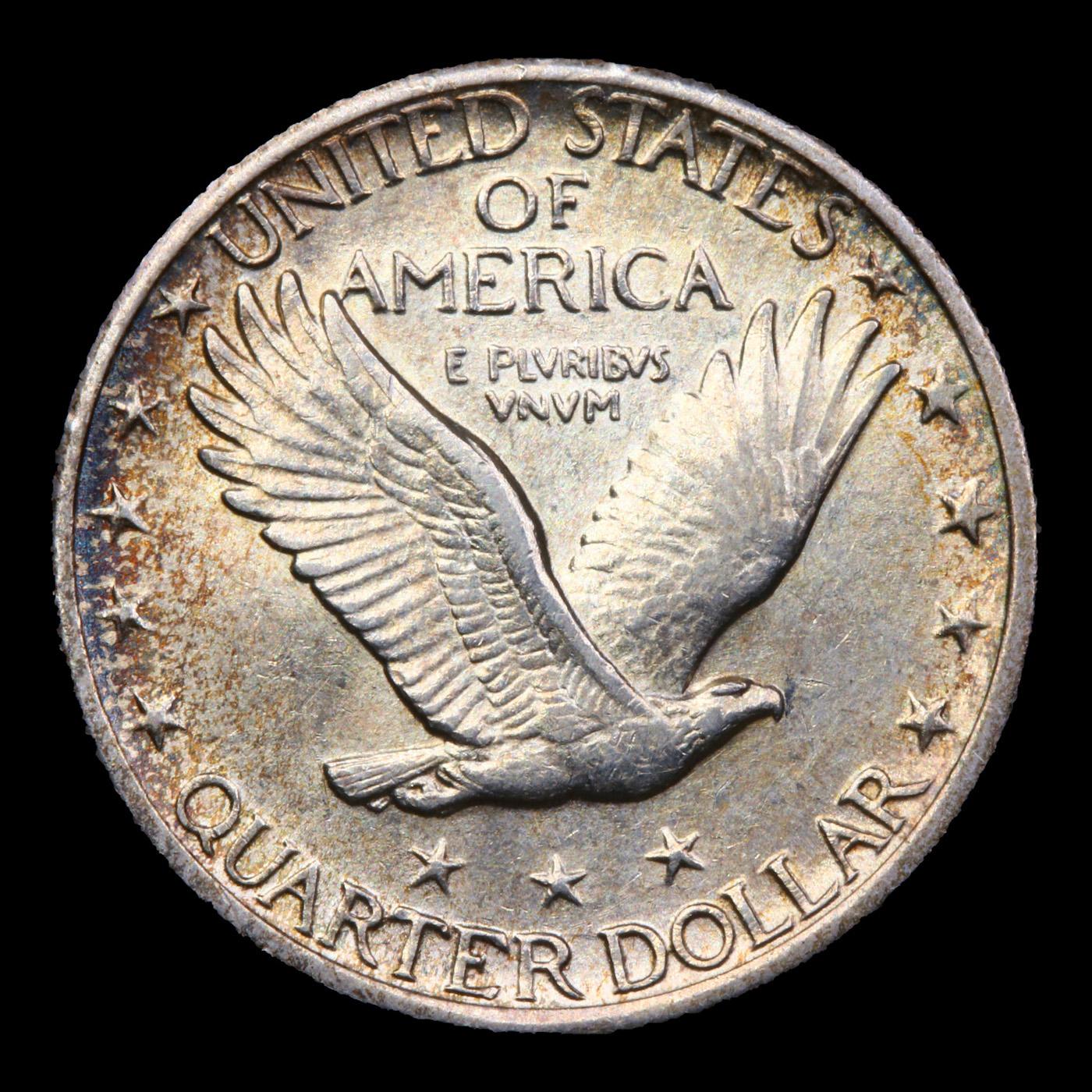 1918-p Standing Liberty Quarter 25c Grades Choice AU/BU Slider+ FH