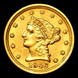 ***Auction Highlight*** 1846-d Dahlonega Gold Liberty Quarter Eagle $2 1/2 Graded ms62 Details By SE