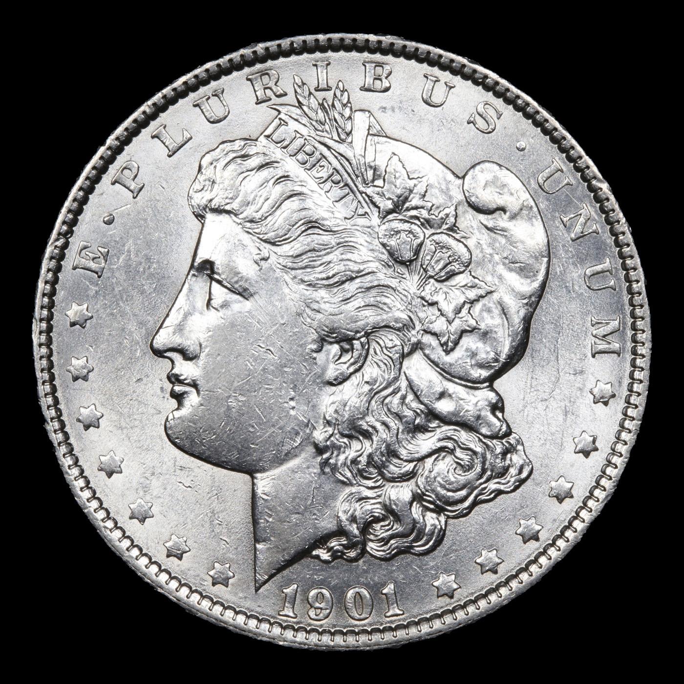 ***Auction Highlight*** 1901-p vam 20 I3 R5 WOW! Morgan Dollar $1 Graded Select Unc By USCG (fc)